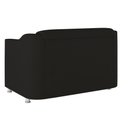 Ver imagem 3 de Namoradeira Tilla Sala de Estar Tecido Suede – Balaqui Decor Cor:preto