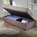 Ver imagem 3 de Base Box Baú 88x188 Suede com Colchão Airtech Ortobom Molas Ensacadas