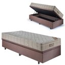 Ver imagem 6 de Base Box Baú 88x188 Suede com Colchão Airtech Ortobom Molas Ensacadas