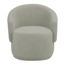 Ver imagem 2 de Poltrona Decorativa Sala de Estar Recepção Jasmine Bouclé Verde Oliva