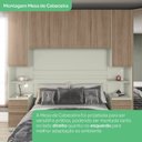 Ver imagem 7 de Guarda Roupa Casal Modulado 5 Peças com Cabeceira 5 Portas 3 Gavetas Seletto Areia/Jequitibá Marrom