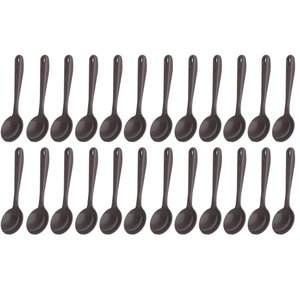 Kit 24 Conchas Nylon 32cm Cinza Molho Sopa Feijão Cozinha Kitch Crippa Tornado