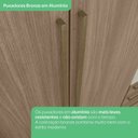 Ver imagem 7 de Guarda Roupa Casal Modulado 5 Peças com Cabeceira 9 Portas 9 Gavetas Areia/Jequitibá Marrom