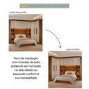 Ver imagem 3 de Guarda Roupa Casal Safira 9 Portas de Bater 5 Gavetas MDF Corrediças Telescópicas Cumaru-Fendi