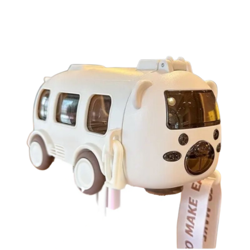 Garrafinha Infantil Cool Cute Bus – Diversão e Estilo!:bege