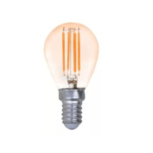Lâmpada Bolinha Filamento Led 4w G45 E14 Luz Quente 2500k