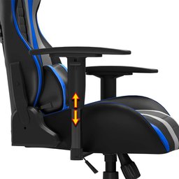 Cadeira Gamer Ergonômica Blackhawk, Elg, Ch05bkbl, Inclinação até 180º e 140kg, Preto e Azul - 6