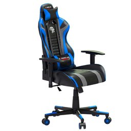 Cadeira Gamer Ergonômica Blackhawk, Elg, Ch05bkbl, Inclinação até 180º e 140kg, Preto e Azul - 2