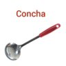kit Jogo de Utensílios Domésticos Para Cozinha Inox com Cabo 5 Peças Vermelho - 5