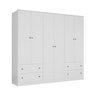 Guarda-roupa Casal 6 Portas 4 Gavetas Fort - 3