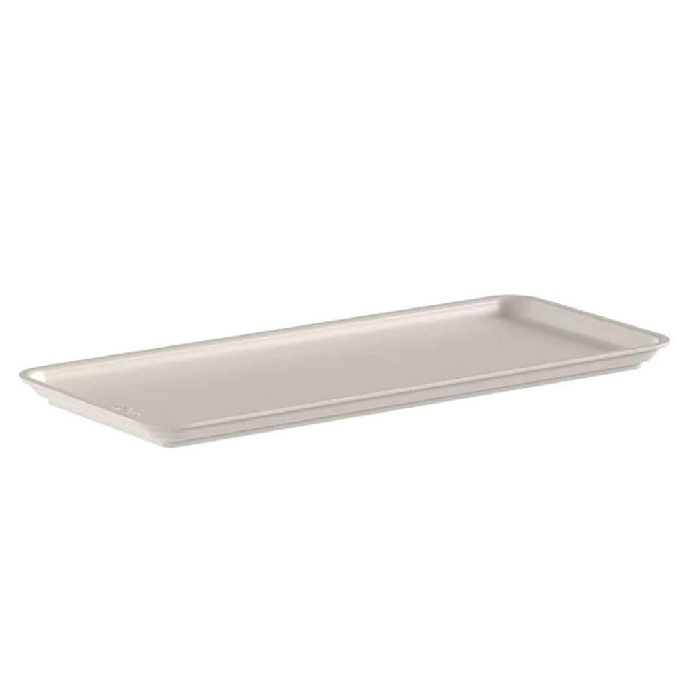 Tampa para Cesto Flow 3l Bege 27x12x1,3cm Caixa Organizadora ou Bandeja Decorativa