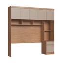 Ver imagem 6 de Guarda-Roupa Modulado Casal 3 Peças com 2 Portas de Correr, 7 de Bater e 3 Gavetas Infinity Marrom/Cedro/Duna
