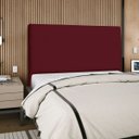Ver imagem 1 de Cabeceira Cama Box Orgânica King 195cm Luna Suede C/frame Vinho