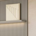 Ver imagem 7 de Painel Ripado para TV até 80 Polegadas com LED MDF 297CMX250CM Modular Cinza Tauari/Gris Fosco