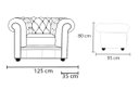 Ver imagem 4 de Poltrona Chesterfield de Couro Marrom Bicolor - Mempra Design