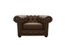 Ver imagem 1 de Poltrona Chesterfield de Couro Marrom Bicolor - Mempra Design