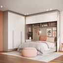 Ver imagem 1 de Guarda-Roupa Modulado Casal 10 Portas 3 Gavetas Branco/Duna