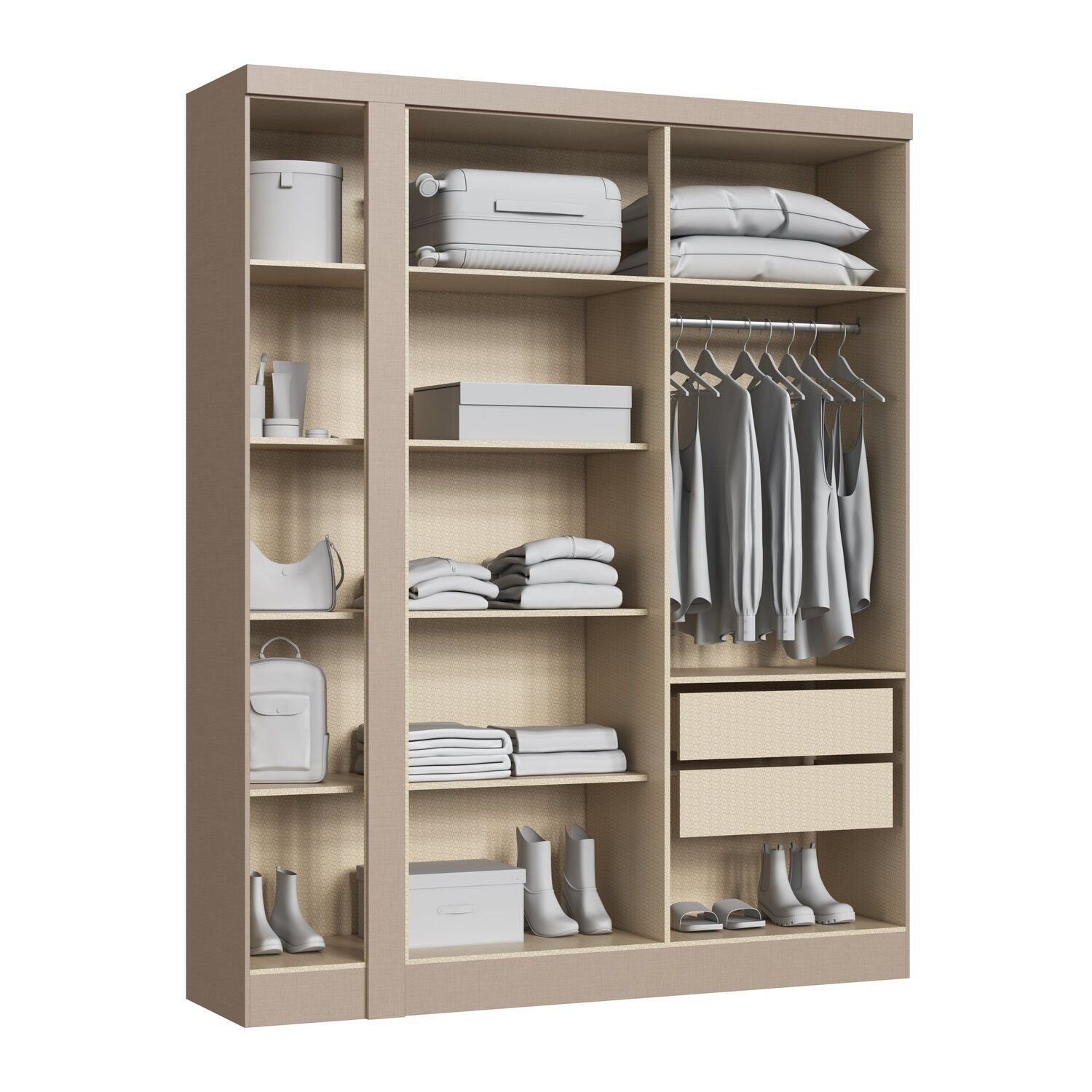 Guarda-roupa Modulado Casal 10 Portas 3 Gavetas - 7