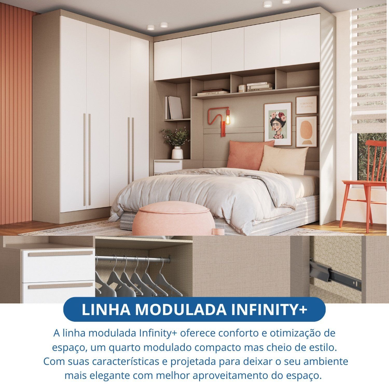 Guarda-roupa Modulado Casal 10 Portas 3 Gavetas - 10