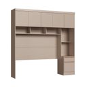 Ver imagem 3 de Guarda-Roupa Modulado Casal 10 Portas 3 Gavetas Marrom/Duna