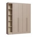 Ver imagem 7 de Guarda-Roupa Modulado Casal 10 Portas 3 Gavetas Marrom/Duna
