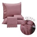 Ver imagem 1 de Lençol Queen 4 Peças Renda Microfibra Aveludada La Dotta