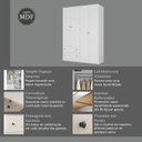 Ver mais imagens de Guarda-roupa 4 Portas 2 Gavetas Fort