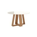 Ver imagem 2 de Mesa Lins para 6 Lugares Tampo de 140cm Redonda com Vidro