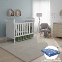 Ver imagem 1 de Berço Americano 2 em 1 Danny Vira Sofazinho Infantil Branco Fosco com Colchão Quarto de Bebê - Reller