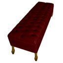 Ver imagem 3 de Cabeceira e Recamier Iza para Cama Box Casal Queen 1.60 - Suede - Sv Decor: Marsala