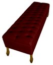 Ver imagem 3 de Cabeceira e Recamier Iza para Cama Box Casal Queen 1.60 - Suede - Sv Decor: Marsala