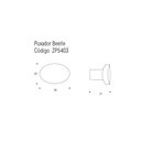 Ver imagem 3 de Puxador Ponto Beetle sem Base Dourado Zen Design Zp5403.955
