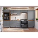 Ver imagem 2 de Cozinha Modulada 5 Peças Athena Freijó Cinza Megasul