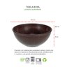 Tigela Bowl Cumbuca 500ml Salada Açai Sopa Marrom Bpa Free 6un - 2