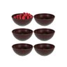 Tigela Bowl Cumbuca 500ml Salada Açai Sopa Marrom Bpa Free 6un - 1