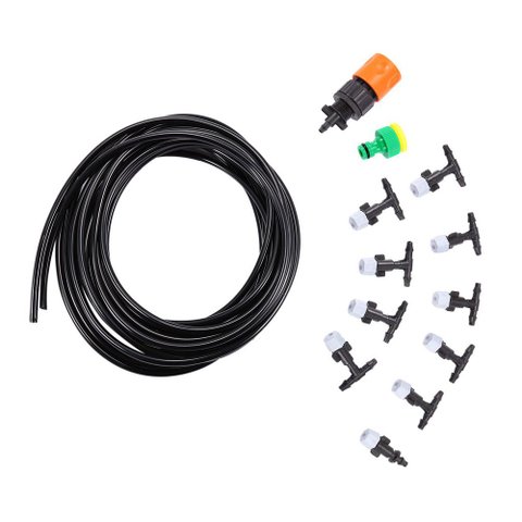 Mangueira climatizadora Sistema Irrigacao Kit 5 Jardim Grama 10 M