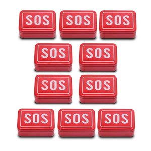 10 Mini Kits Sos Camping Tz-02 Lata de Ferramentas Compacta para Acampar Sobrevivência Selva Cor:col