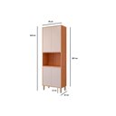 Ver imagem 2 de Paneleiro de Cozinha Esplêndida Torre Quente com 4 Portas 2 Fornos 70cm Freijo-titanium - Mgm