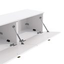 Ver imagem 6 de Rack Basculante Suspenso p/ TV até 50 pol. Branco Celeste Kappesberg