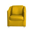 Ver imagem 1 de Poltrona Decorativa Lucy Sintético Amarelo MV Estofados