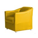 Ver imagem 2 de Poltrona Decorativa Lucy Sintético Amarelo MV Estofados
