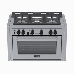 Fogao de Embutir 5 Bocas Venax Temis Inox Gas GLP 220 V