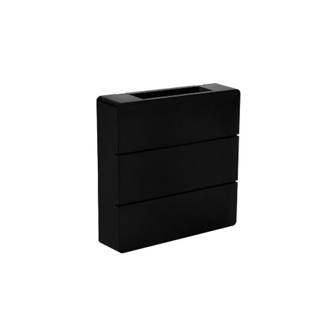 Arandela Taschibra Pilar 6W Led Bivolt Preto 3000K Luz Amarela