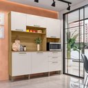 Ver imagem 2 de Armário de Cozinha Compacta 6 Portas e 2 Gavetas 180cm Dali Freijó/soft - Pallazio
