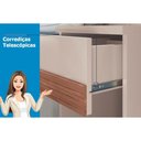 Ver imagem 2 de Painel Cama Box Madeirado Casal Bourbon C/ 2 Mesas 2 Gavetas e Leds Areia/jatobá - Santos Andirá