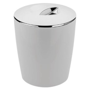 Lixeira Cromo Vitra 5 Litros pra Sala de Trabalho