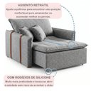 Ver imagem 5 de Poltrona de Amamentação Retrátil Base Madeira Maciça Encanto