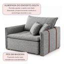 Ver imagem 4 de Poltrona de Amamentação Retrátil Base Madeira Maciça Encanto