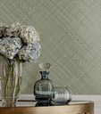 Ver imagem 1 de Papel de Parede Tramas - Chevron Verde Tr-4051