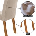 Ver imagem 5 de Mesa de Jantar Carolina Tampo 180cm MDF Vidro Canto Copo e 6 Cadeiras Athenas